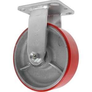 28PU60JV0417YY Polyon Durable Rueda 6X2 Poliuretano Fierro